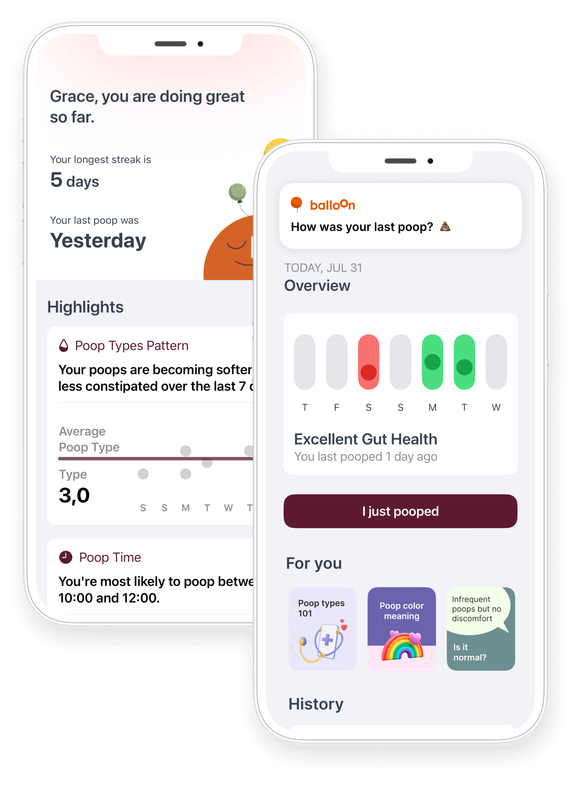 Balloon app interface demonstration